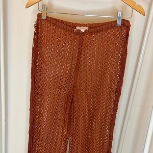 Revolve Crochet cover Up Pants with Fringe